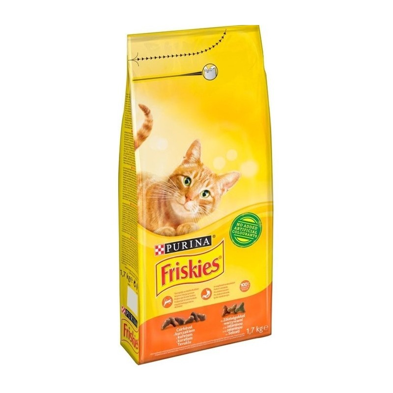 Friskies® Adult Bœuf, Poulet et Légumes 1.7kg