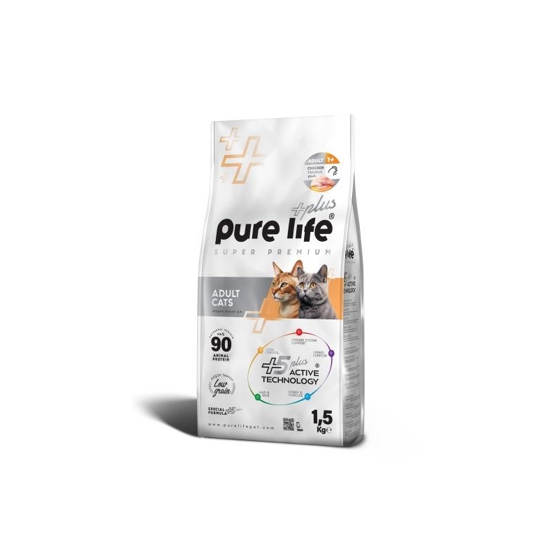 PURE LIFE SUPER PREMIUM CHAT AU POULET 1.5 KG