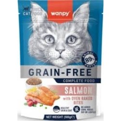 WANPY GRAIN FREE CHAT ADULTE AU SAUMON 500 G