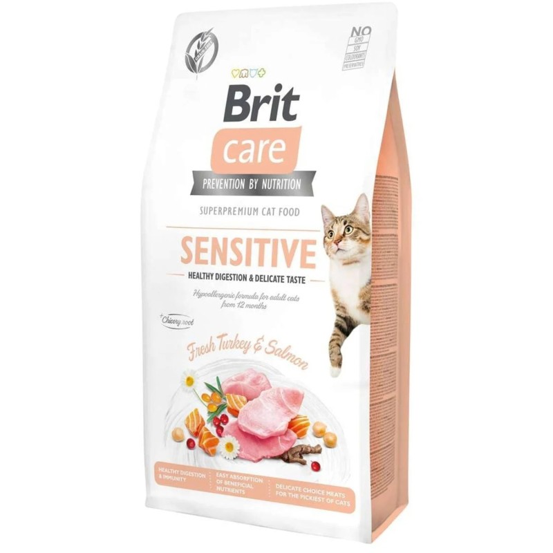 Brit care Sensitive pour chat sensible sans céréales 2 kg