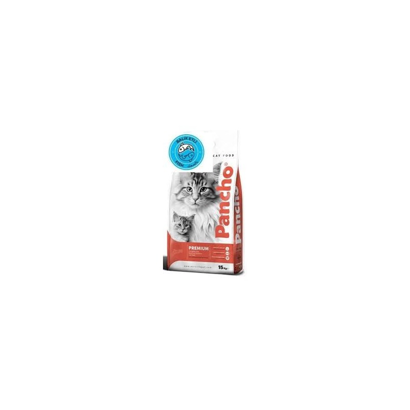 Pancho premium croquettes chat poisson 15 kg