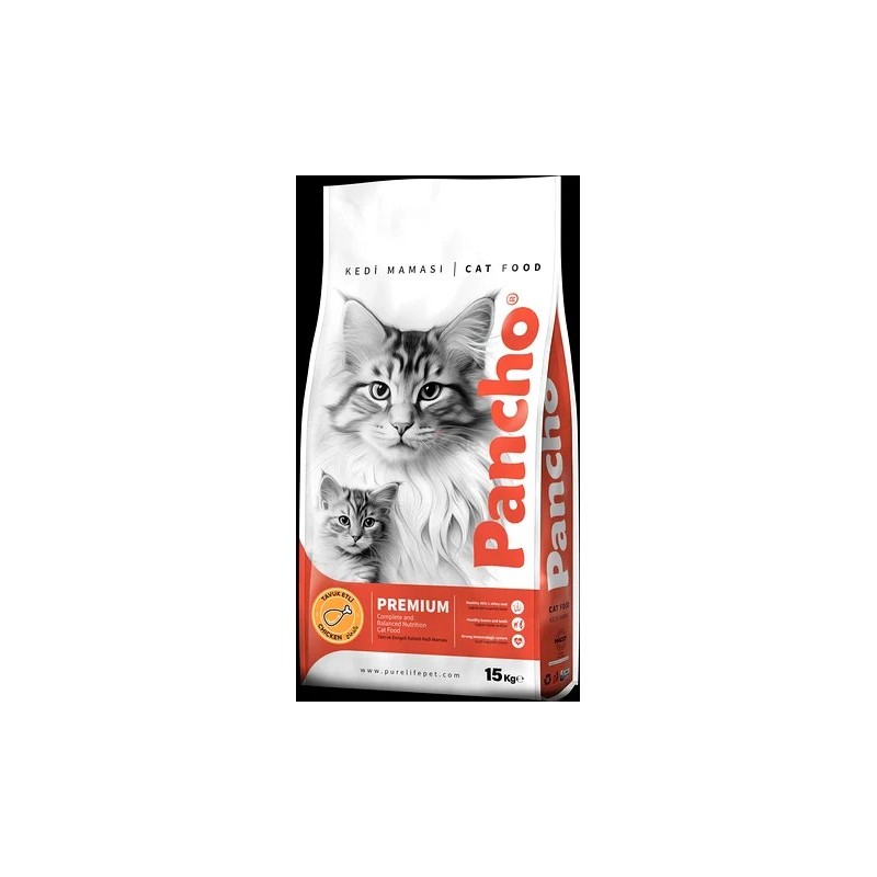 Pancho premium  croquettes chat au poulet 15 kg