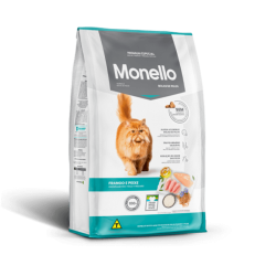 Monello chat Hairball poulet et poisson 1 kg