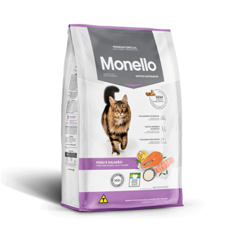 Monello croquettes chat stérilisé dinde et saumon 1 kg