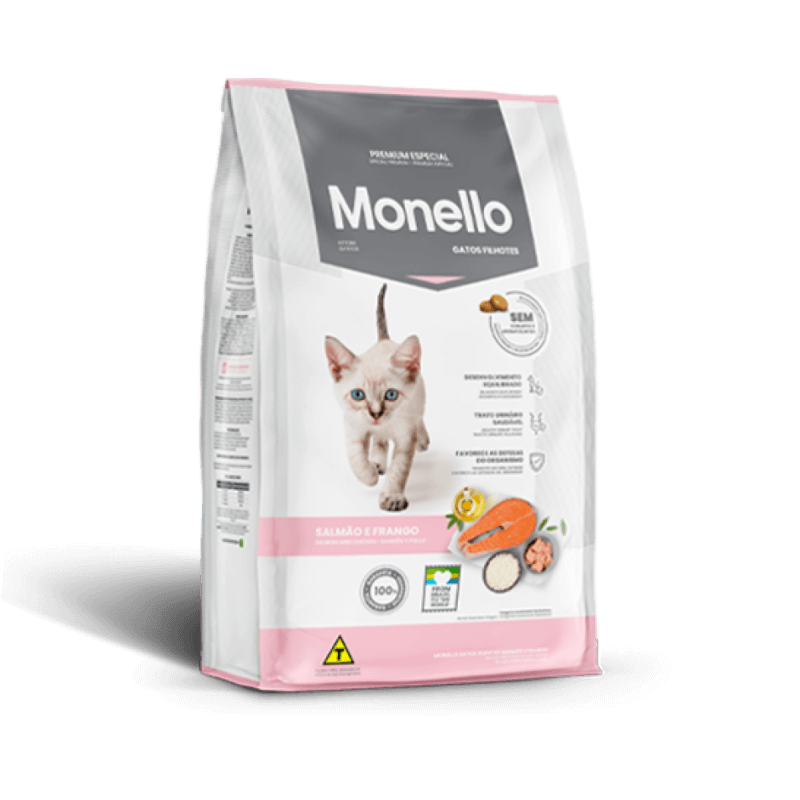 Monello croquettes chaton poulet et saumon 1 kg