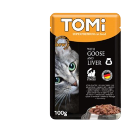 Tomi pochon chat 100 g oie et au foie