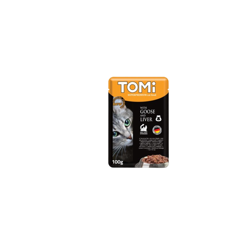 Tomi pochon chat 100 g oie et au foie