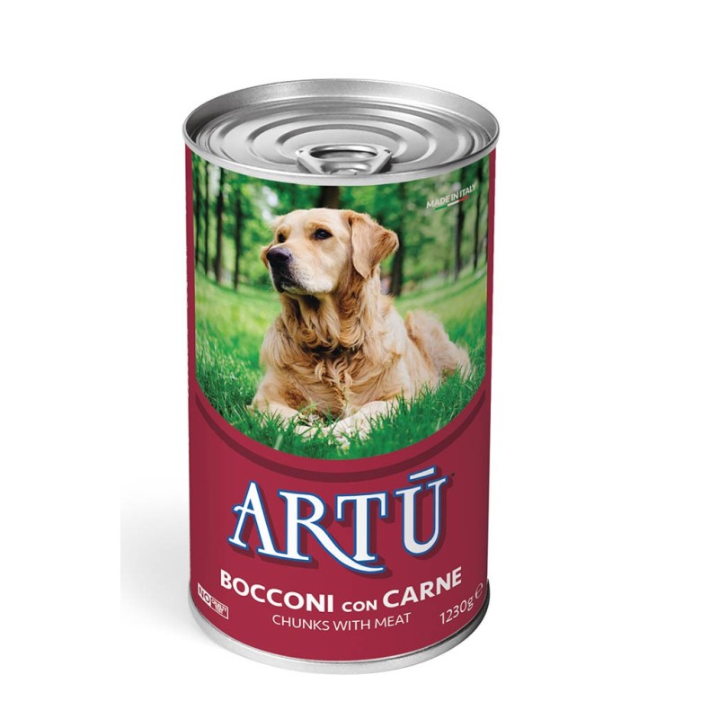 Artu chien en morceaux de viande 1230 g