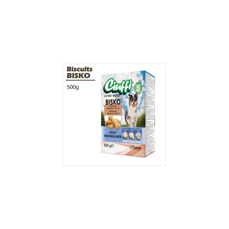 Biscuits Ciuffi Bisko pour chien 500 g