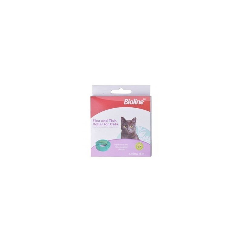Bioline collier anti parasite pour chat 35 cm