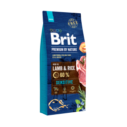 Brit premuim by nature lamb & rice sensitive 15kg