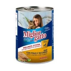 MIGLIOR GATTO pâté au poulet et dinde 405 g