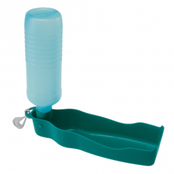 Bouteille d'eau automatique plastique pour chien