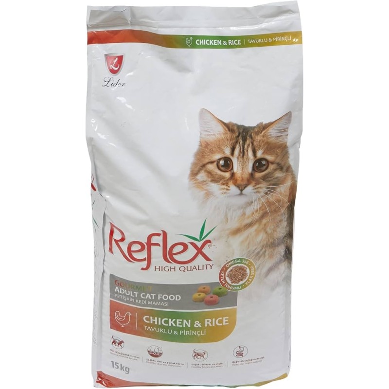 Reflex croquette chat au poulet et riz 15 kg