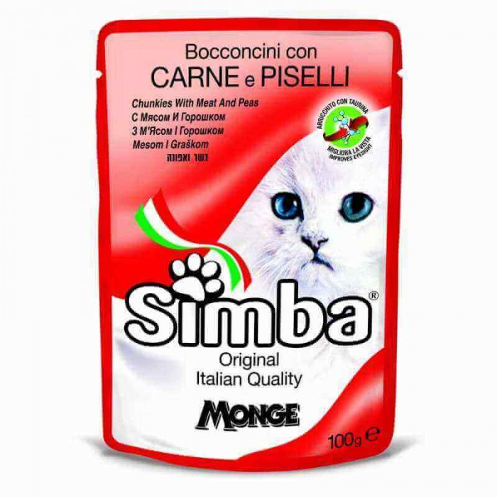 SIMBA Humide chat au bœuf 100g