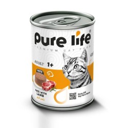 Pure Life pâté chat à l'agneau 400 g