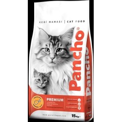 Pancho premium  croquettes chat au poulet 15 kg