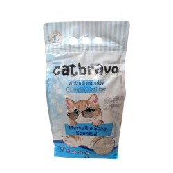 Catabravo Litière agglomérante 5 L savon de Marseille