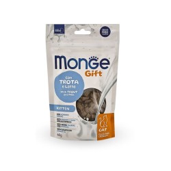 Monge friandise pour chaton croquant truite et lait 60 g