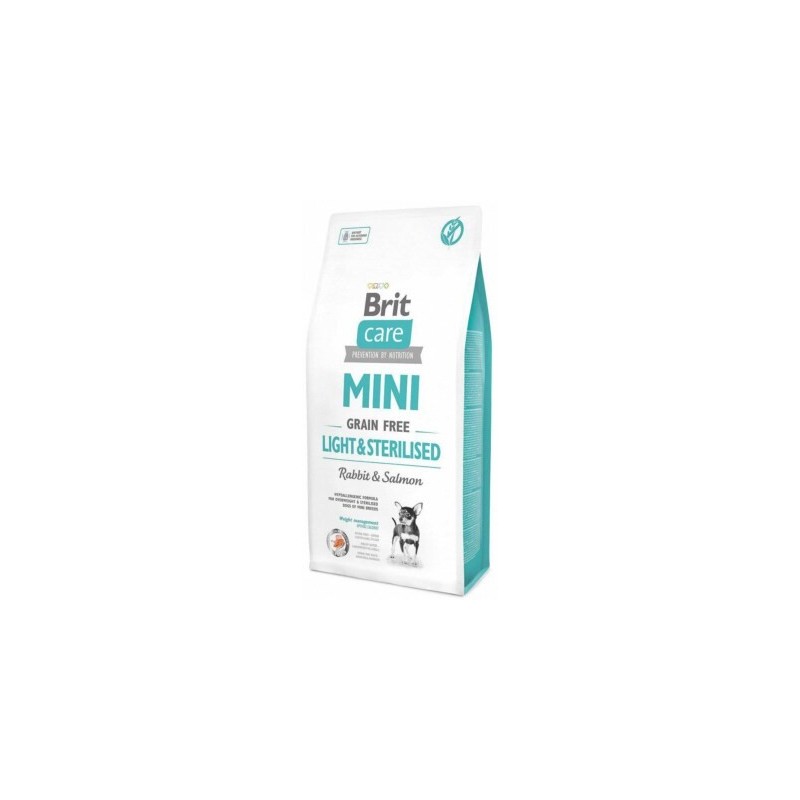 Brit care mini grain free light et sterilsed 2kg