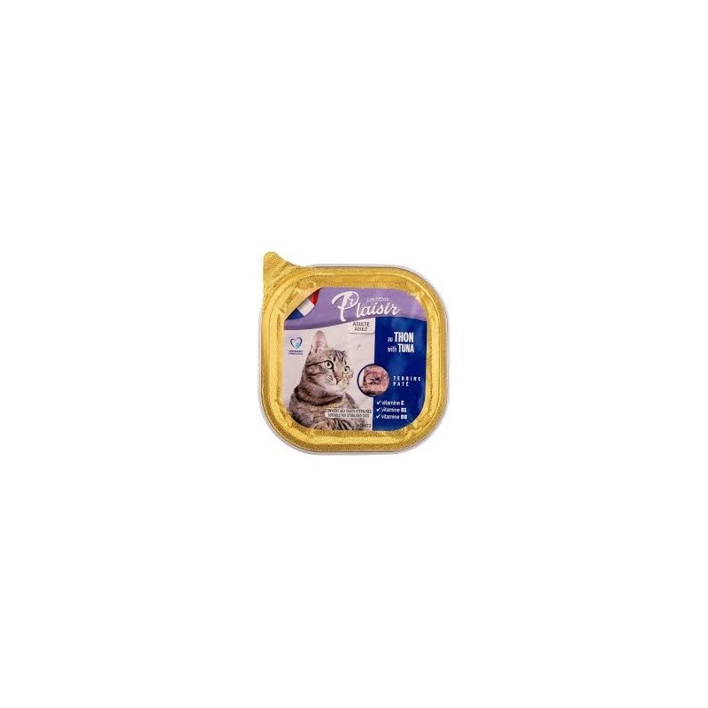 Plaisir chat adulte pate au thon 100g