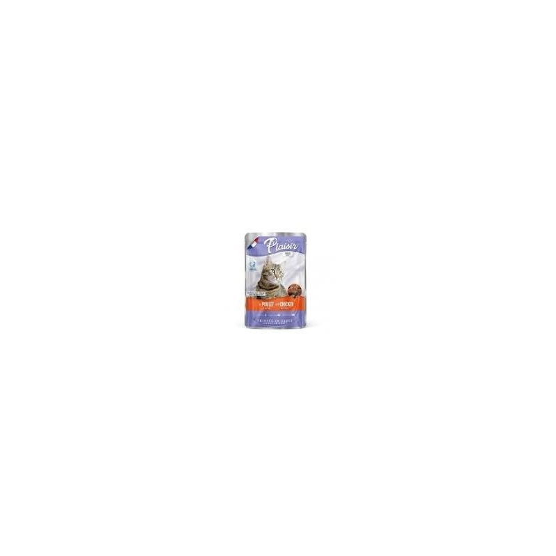 Plaisir pouchon  chat adult au poulet et foie 100g