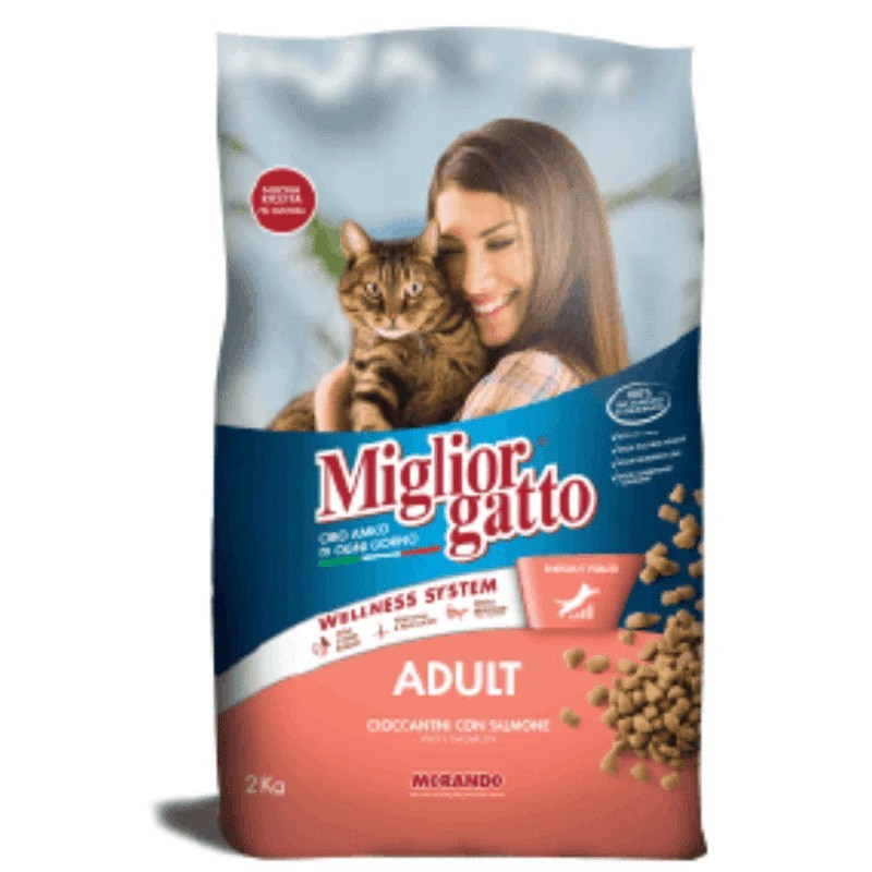MIGLIOR GATTO chat adulte au saumon 2 kg