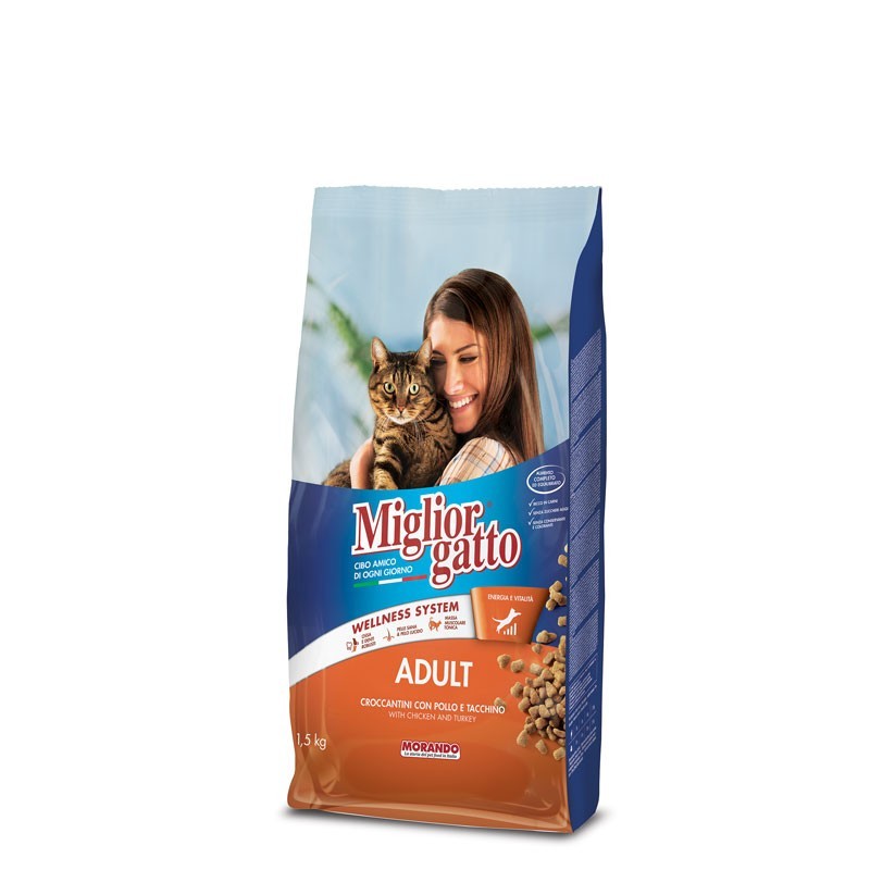 MIGLIOR GATTO Chat adulte au poulet 1.5 KG