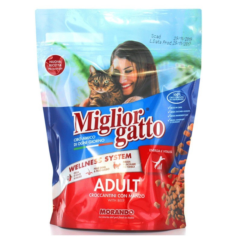 MIGLIOR GATTO Chat adulte au bouf 400G