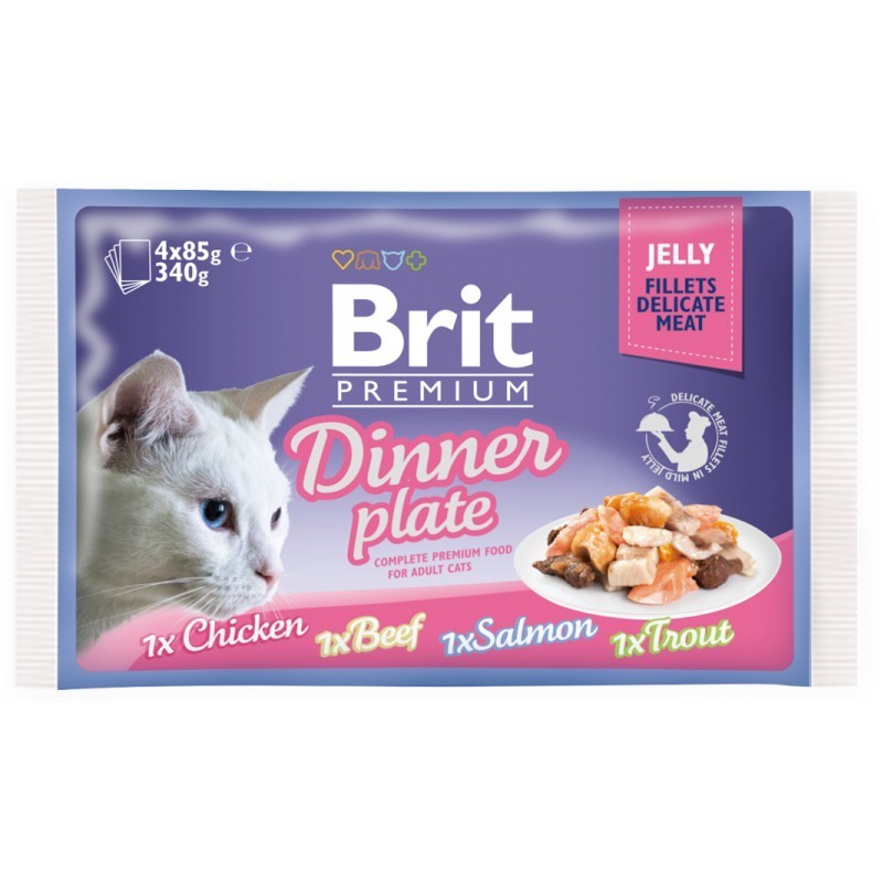 Brit Premium dinner plate jelly pour chat adulte
