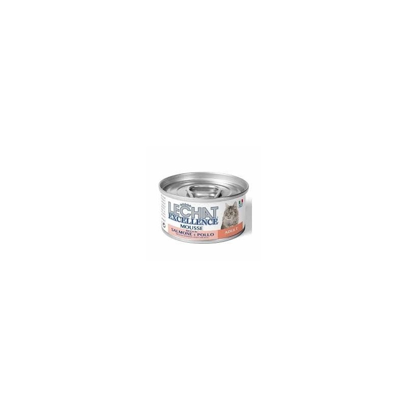 Lechat excellence mousse adulte au saumon et poulet 85 g