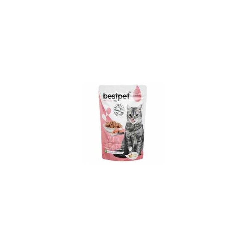Bestpet au saumon pour chat sterilise 85 g