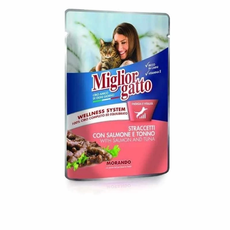 MIGLIOR GATTO chat adulte pochon au saumon et thon 100 g