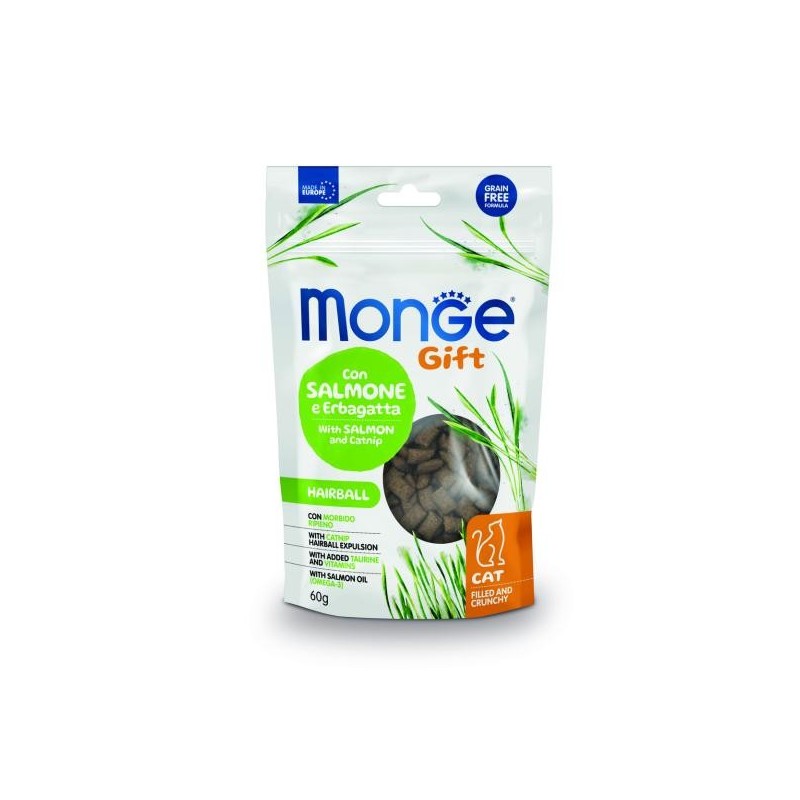 Monge friandise chat hairball au saumon 60 g