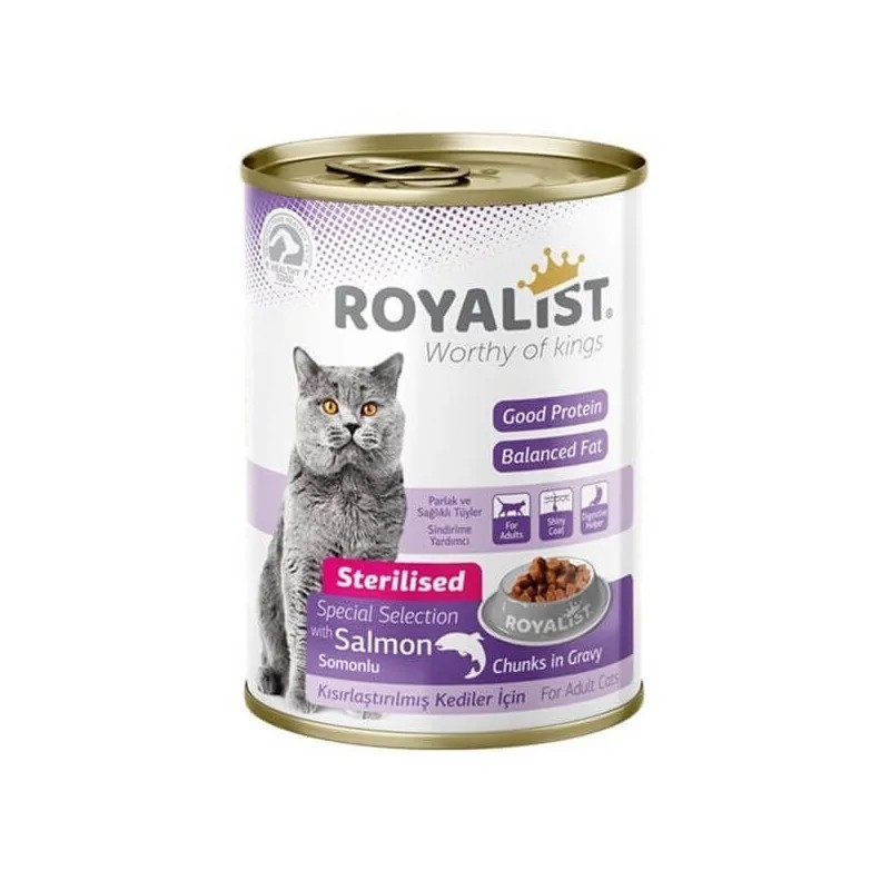 Royalist sauce au saumon pour chat sterilise  400 g