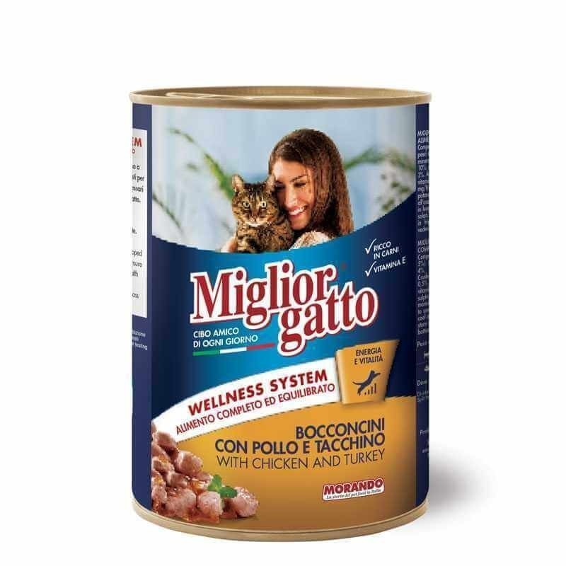 MIGLIOR GATTO Bouchees au poulet 405 G