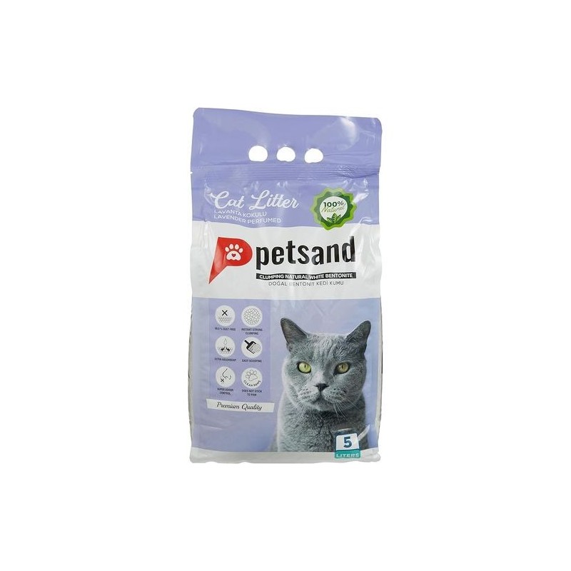 Petsand litire chat lavande 5 litres