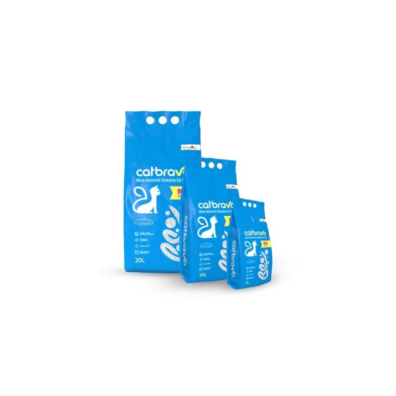 Catbravo Litire agglomerante  20 L savon de Marseille