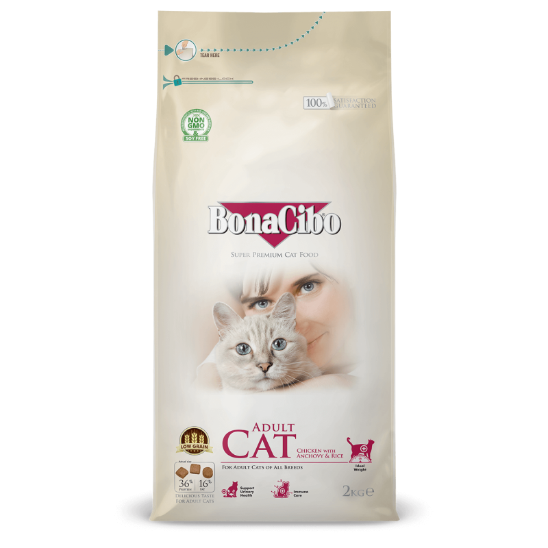 Bonacibo Adult Cat poulet et riz 2 kg