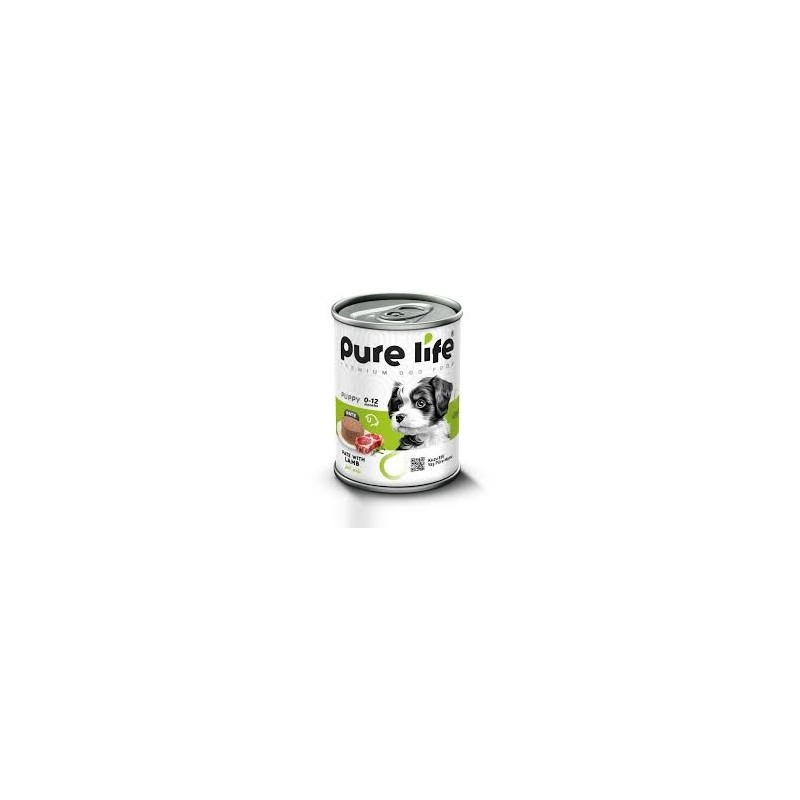 Pure life Pate chiot l agneau 400 g