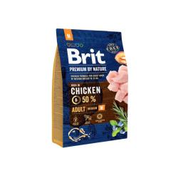 BRIT PREMIUM BY NATURE ADULTE M AU POULET 3 KG