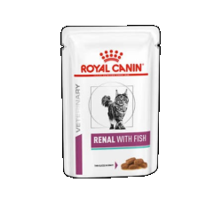 ROYAL CANIN CHAT VETREINARY RENAL EN SAUCE POISSON 12*85G