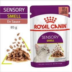 ROYAL CANIN CHAT SENSORY SMELL EN SAUCE 12*85G
