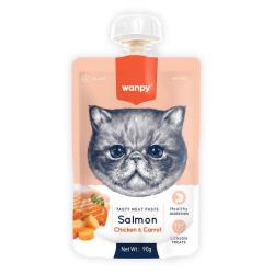 WANPY DELICIEUSE PUREE SAUMON, POULET ET CAROTTES 90 G