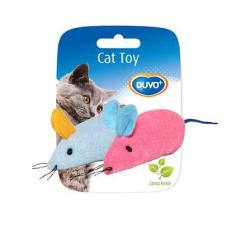SOURIS JOUET CHAT BLEU ET ROSE
