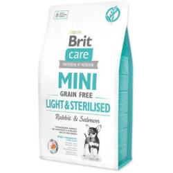 BRIT CARE MINI GRAIN FREE LIGHT ET STERILISE 2 KG
