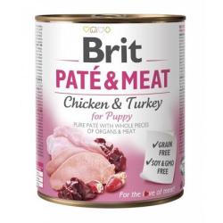 BRIT PATE AU POULET ET DINDE POUR CHIOT 800 G