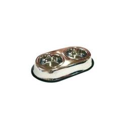 CROCI GAMELLE DOUBLE EN INOX 470ml*2