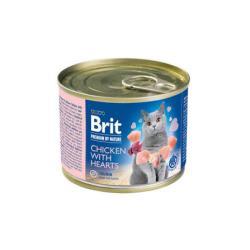 BRIT PREMIUM BY NATURE BOITE PATE CHAT POULET ET COEUR 200 G