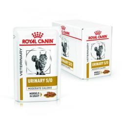 ROYAL CANIN CHAT POCHON URINARY S/O MODERATE CALORY MORCEAUX EN SAUCE 12*85G